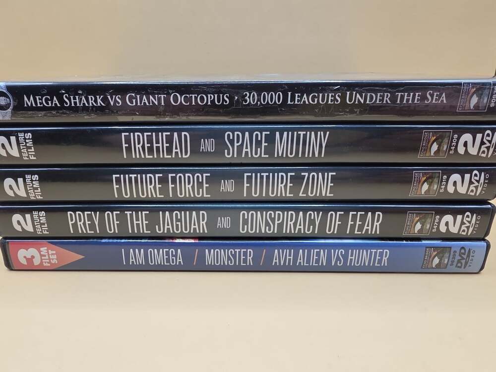 Sci-fi Horror Creature B Movie Dvd Lot 30,000 Leagues Jaguar Octopus Mega Shark